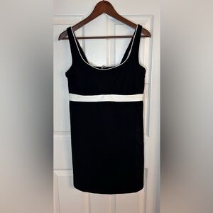 LANDS END Black Tankini Square Neck Top Women Size 14